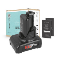 Bosch GIS 1000 C батерия 6000 mAh (72 Wh), 6 клетки Li-Ion 12V (6000 mAh)